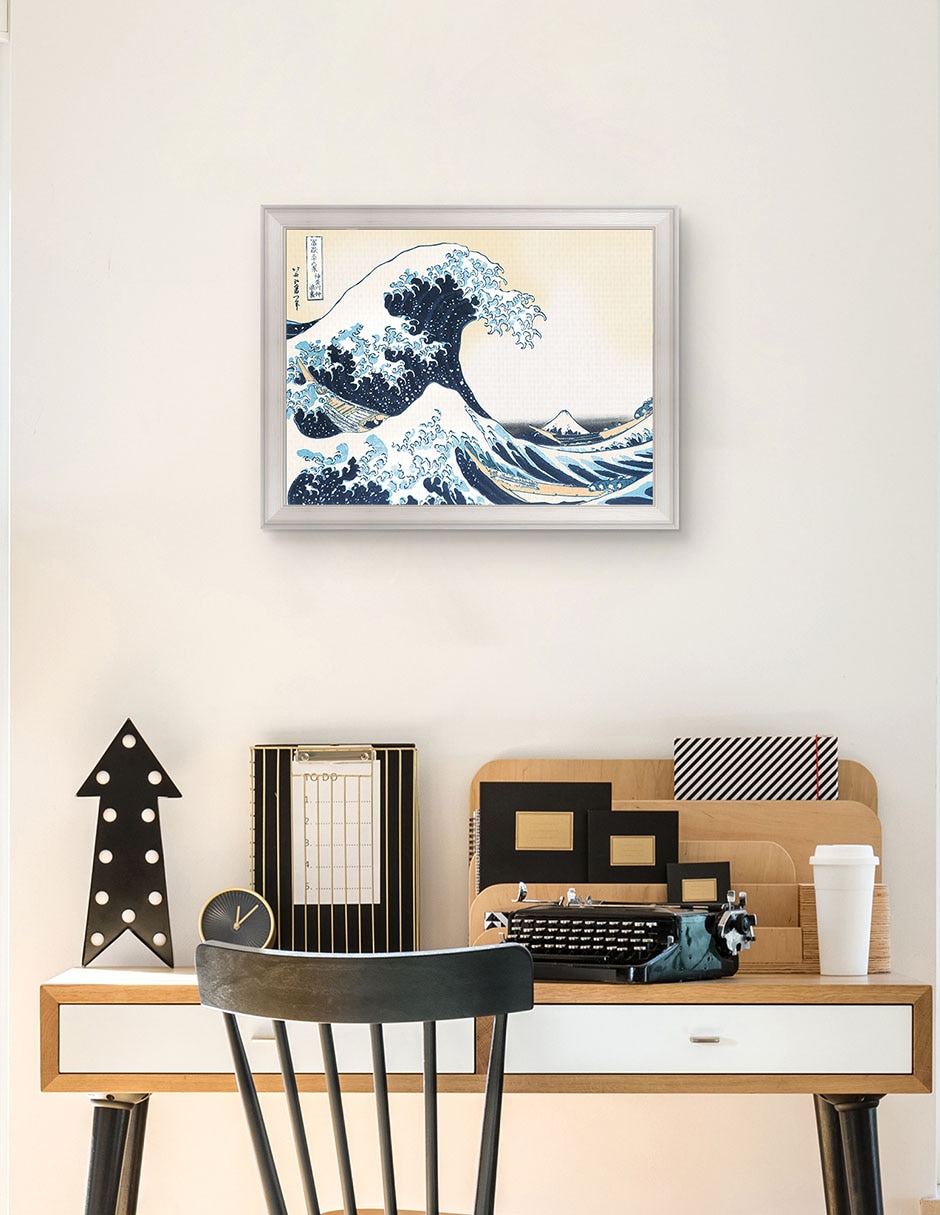 Cuadro decorativo Hokusai – La Gran Ola De Portfolio Arts Group técnica mixta 4
