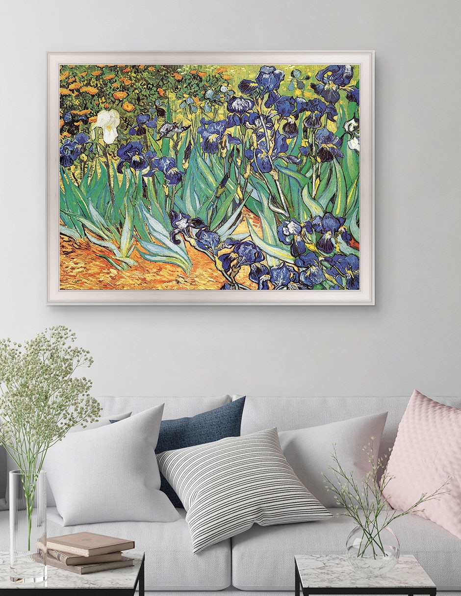 Cuadro decorativo Van Gogh Jardín de iris de Portfolio Arts Group mixta 5
