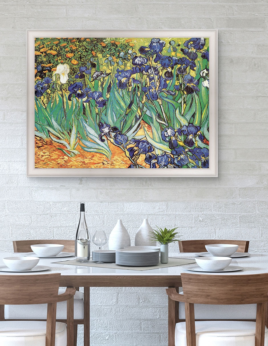 Cuadro decorativo Van Gogh Jardín de iris de Portfolio Arts Group mixta 4