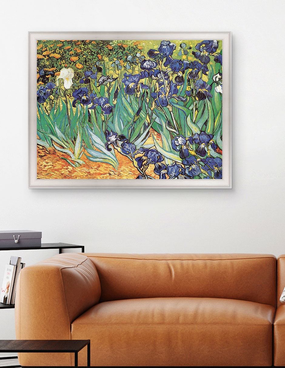Cuadro decorativo Van Gogh Jardín de iris de Portfolio Arts Group mixta 3