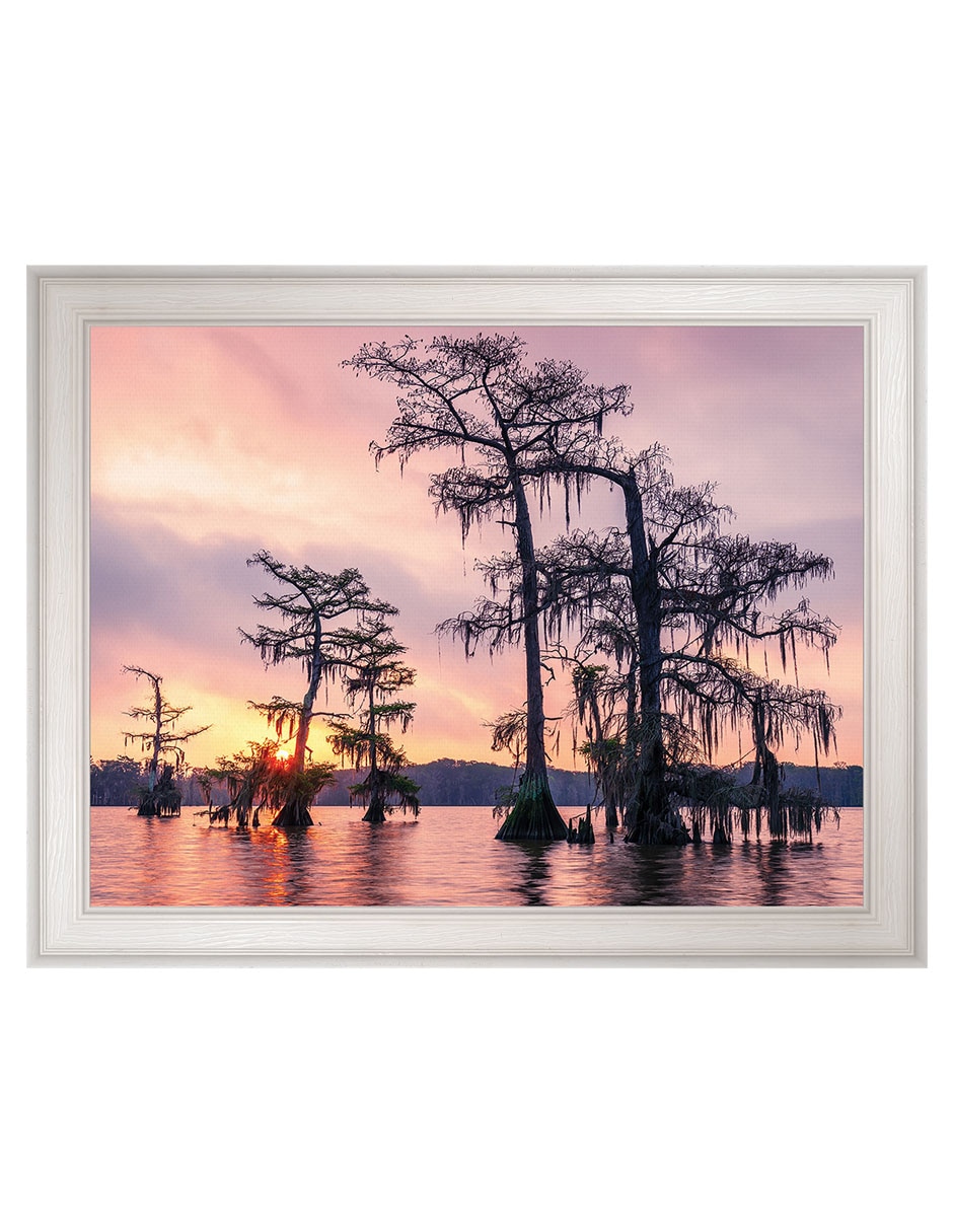 Cuadro decorativo Amanecer Sobre El Lago Palourde De Andy Crawford técnica mixta