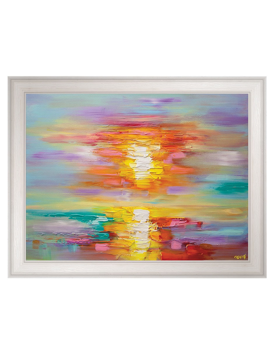Cuadro decorativo Amanecer Abstracto De Osnat Tzadok técnica mixta