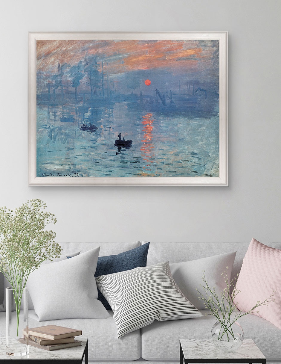 Cuadro decorativo Monet Impresión: Sol naciente de Portfolio Arts Group mixta 5