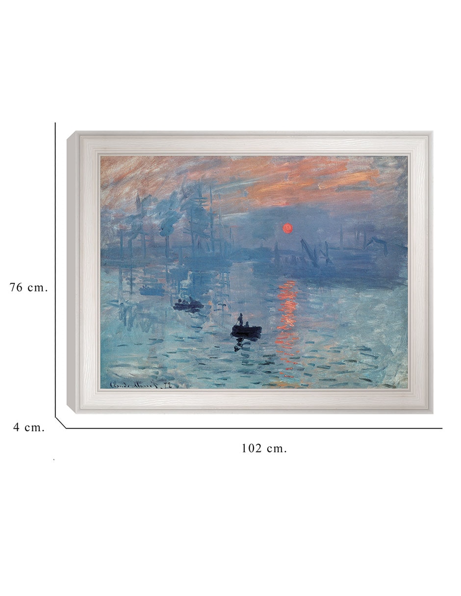 Cuadro decorativo Monet Impresión: Sol naciente de Portfolio Arts Group mixta 6