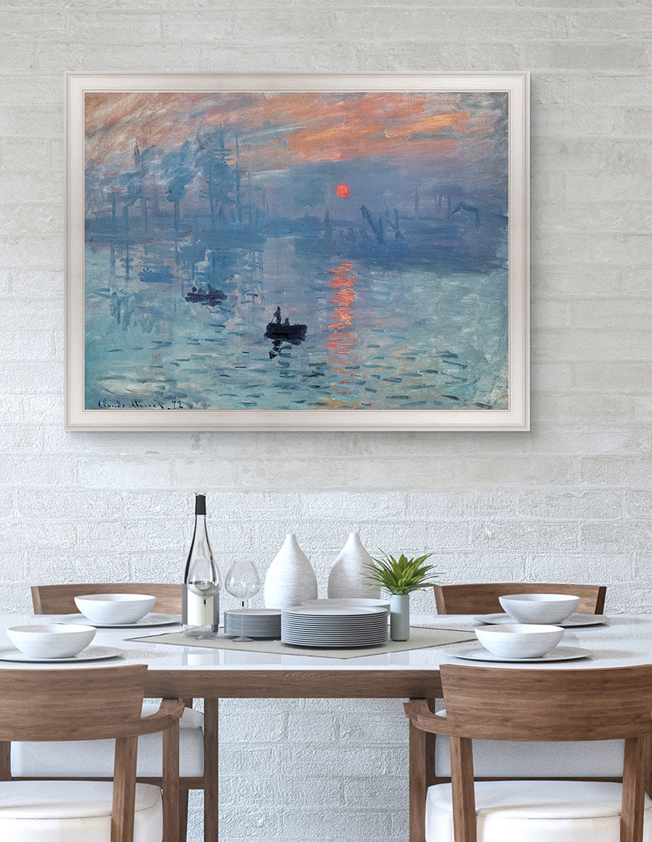 Cuadro decorativo Monet Impresión: Sol naciente de Portfolio Arts Group mixta 4