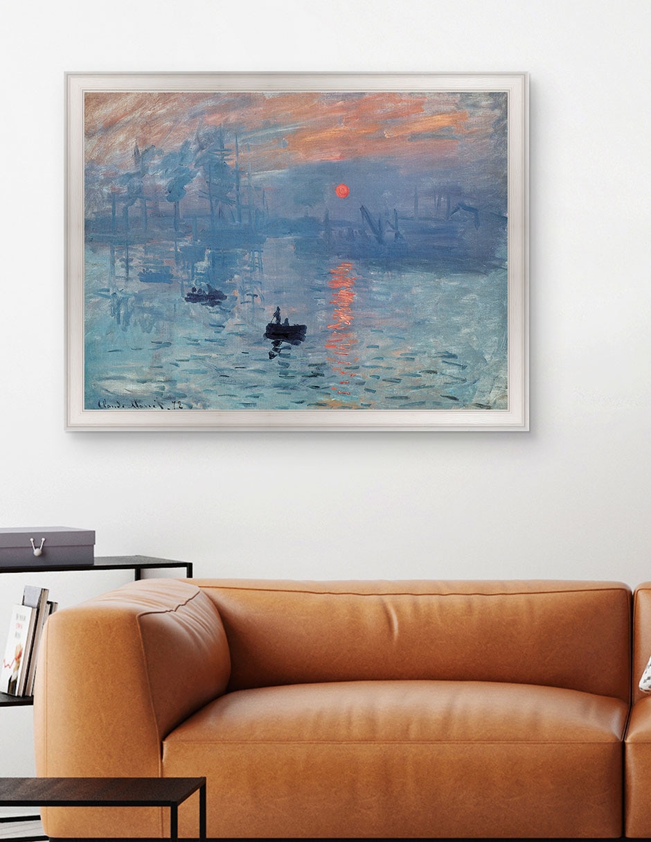 Cuadro decorativo Monet Impresión: Sol naciente de Portfolio Arts Group mixta 3