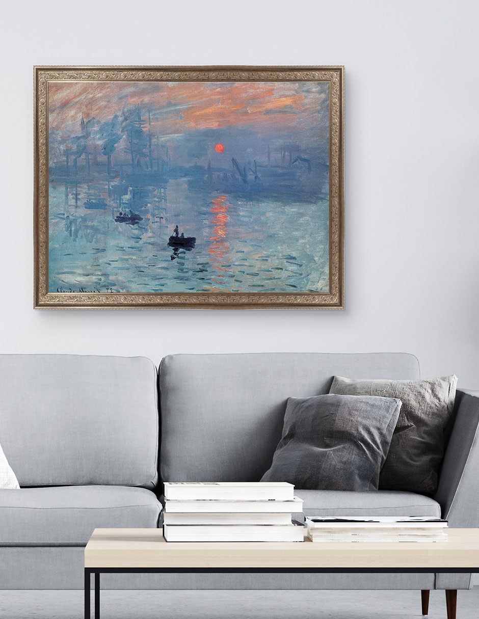 Cuadro decorativo Monet – Impresión: Sol Naciente De Portfolio Arts Group técnica mixta 2