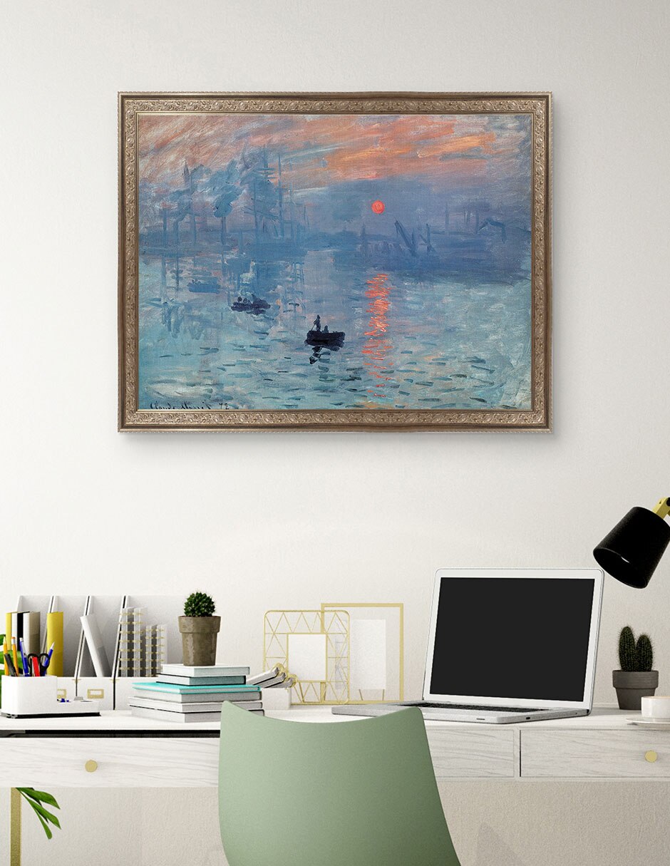 Cuadro decorativo Monet – Impresión: Sol Naciente De Portfolio Arts Group técnica mixta 3