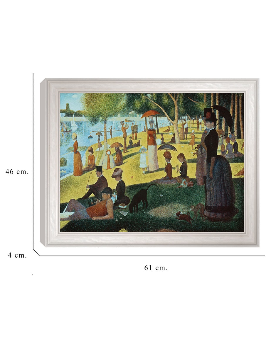 Cuadro decorativo Seurat Tarde de domingo en la isla de Portfolio Arts Group mixta 6