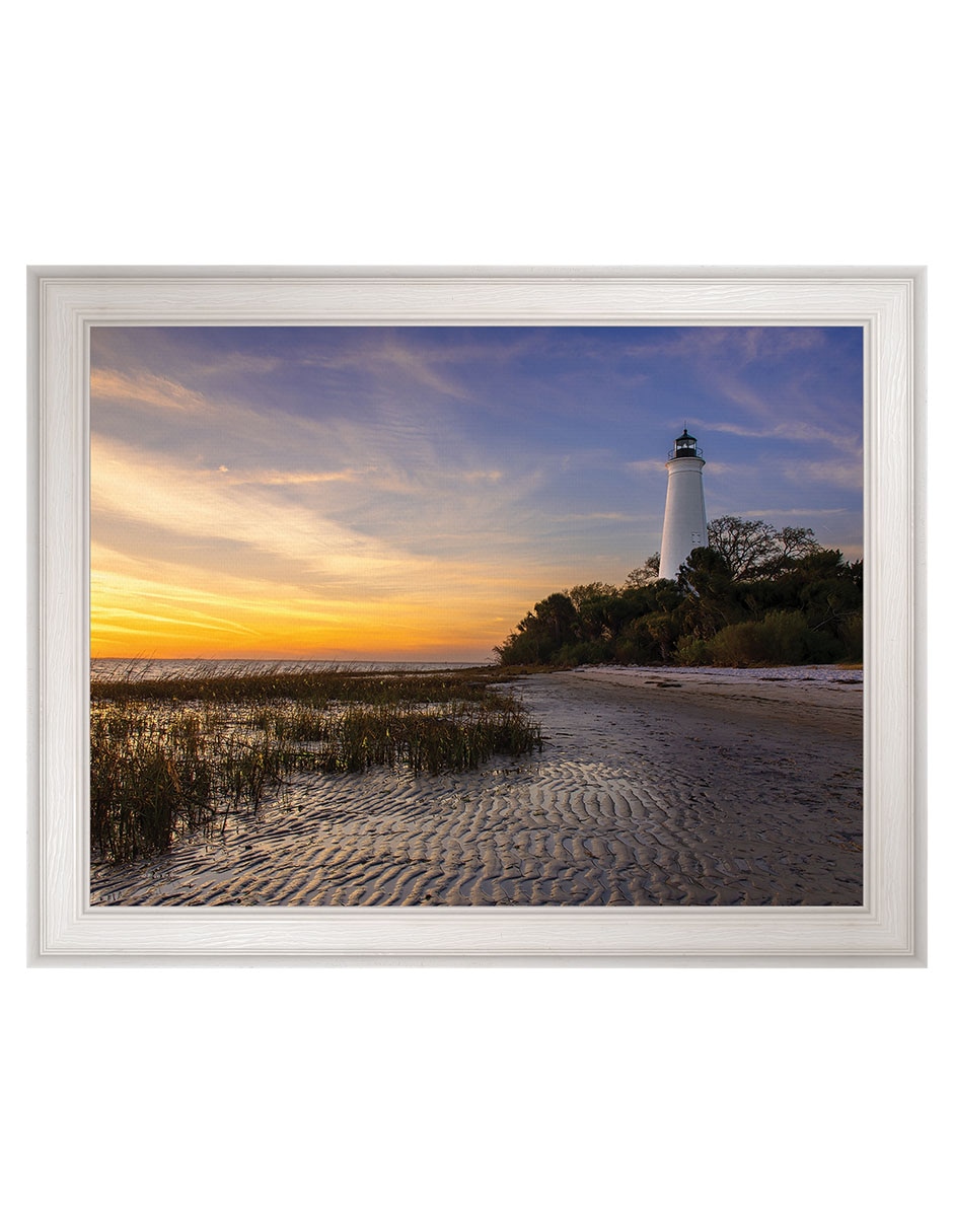Cuadro decorativo Atardecer En El Faro St Marks De Andy Crawford técnica mixta
