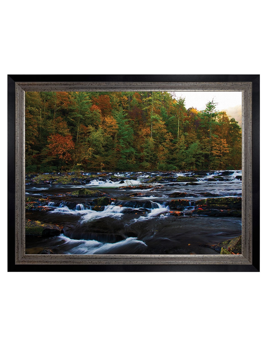 Cuadro decorativo Otoño En El Río Tellico De Andy Crawford técnica mixta Cuadro decorativo Otoño En El Río Tellico De Andy Crawford técnica mixta
