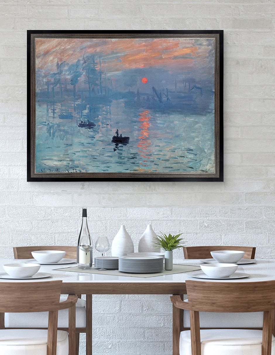 Cuadro decorativo Monet – Impresión: Sol Naciente De Portfolio Arts Group técnica mixta 3
