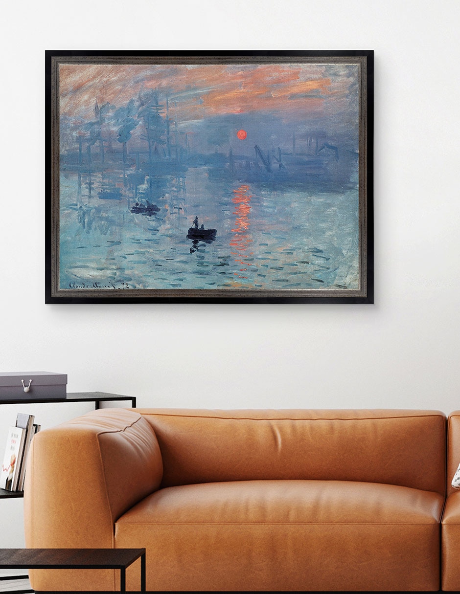 Cuadro decorativo Monet – Impresión: Sol Naciente De Portfolio Arts Group técnica mixta 4