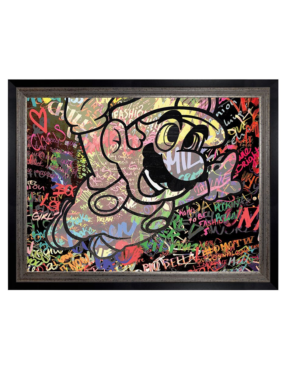 Cuadro decorativo Graffiti De Mario Caricatura De The Pop Art Factory técnica mixta Cuadro decorativo Graffiti De Mario Caricatura De The Pop Art Factory técnica mixta