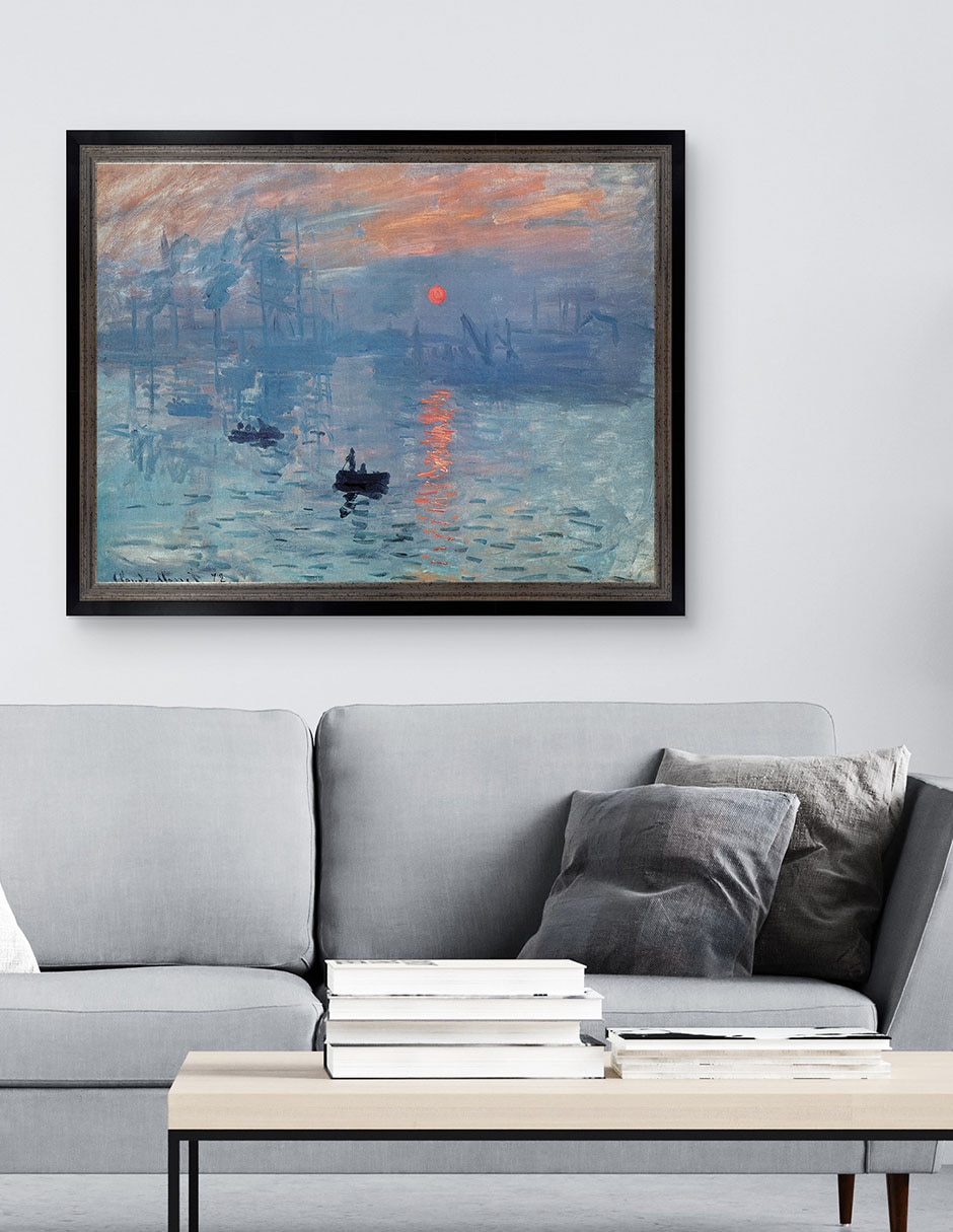 Cuadro decorativo Monet Impresión: Sol naciente de Portfolio Arts Group mixta 5