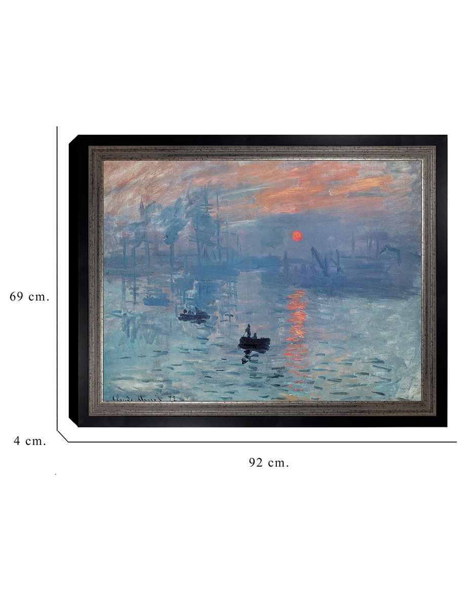 Cuadro decorativo Monet Impresión: Sol naciente de Portfolio Arts Group mixta 6