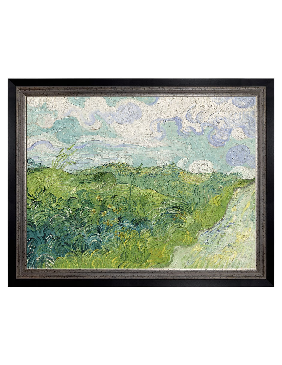 Cuadro decorativo Campos de trigo verde, Auvers (1890) de Vincent van Gogh técnica mixta Cuadro decorativo Campos de trigo verde, Auvers (1890) de Vincent van Gogh técnica mixta