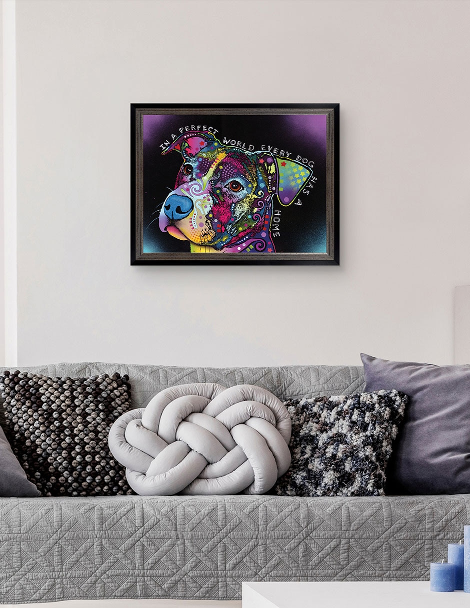 Cuadro decorativo En un mundo perfecto de Dean Russo técnica mixta 2