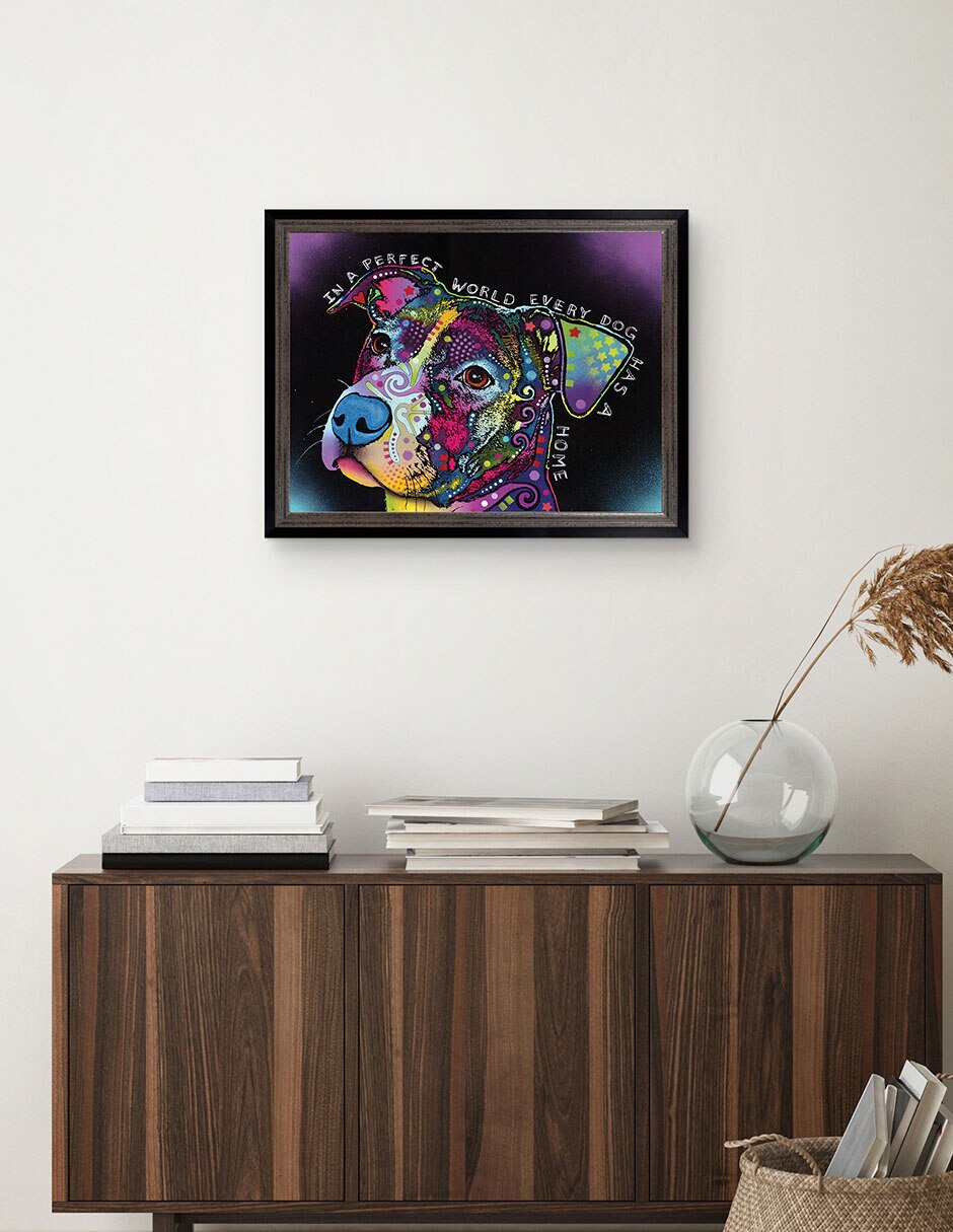 Cuadro decorativo En un mundo perfecto de Dean Russo técnica mixta 3