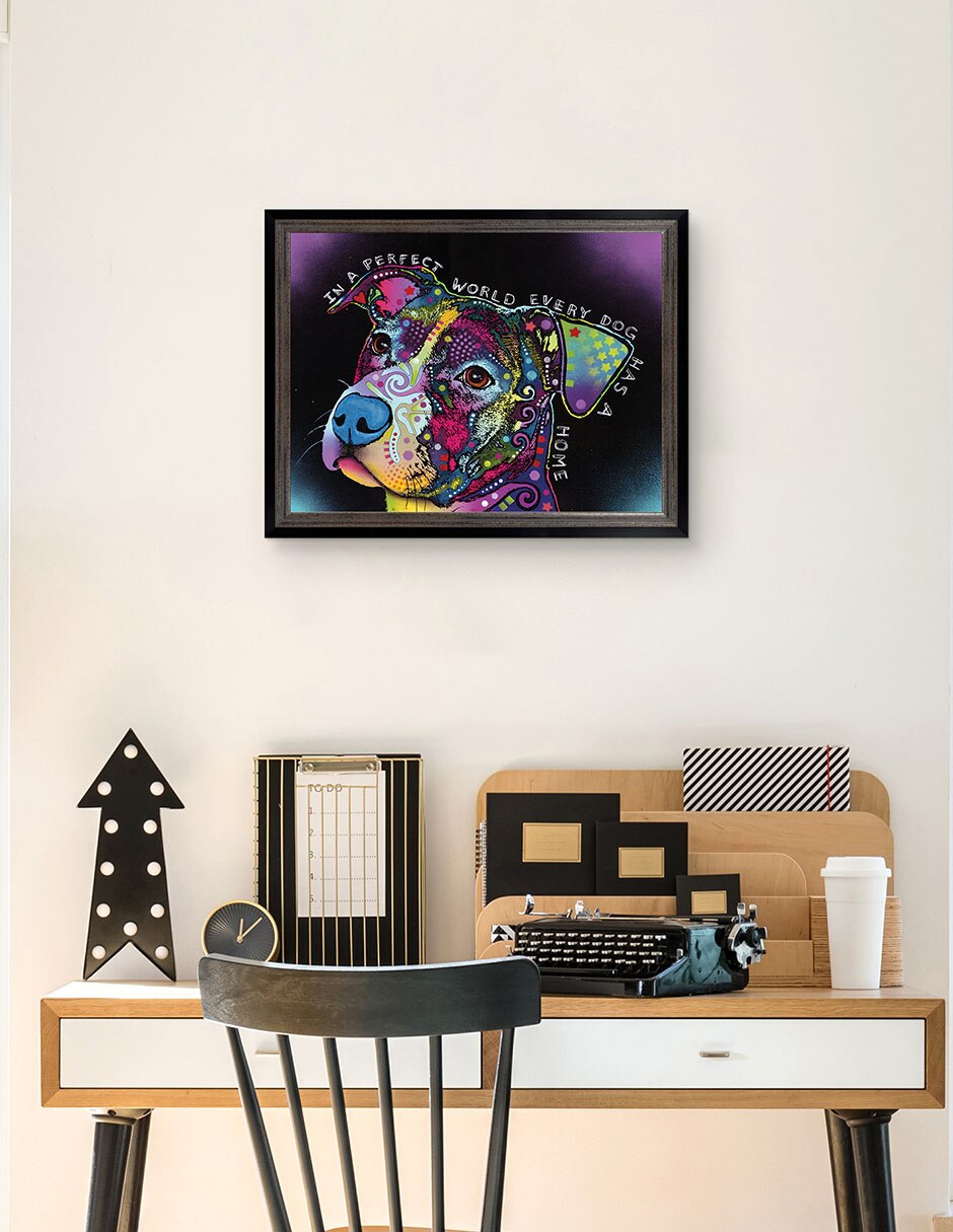 Cuadro decorativo En un mundo perfecto de Dean Russo técnica mixta 4