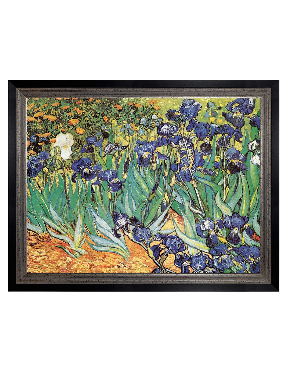 Cuadro decorativo Van Gogh Jardín de iris de Portfolio Arts Group mixta Cuadro decorativo Van Gogh Jardín de iris de Portfolio Arts Group mixta
