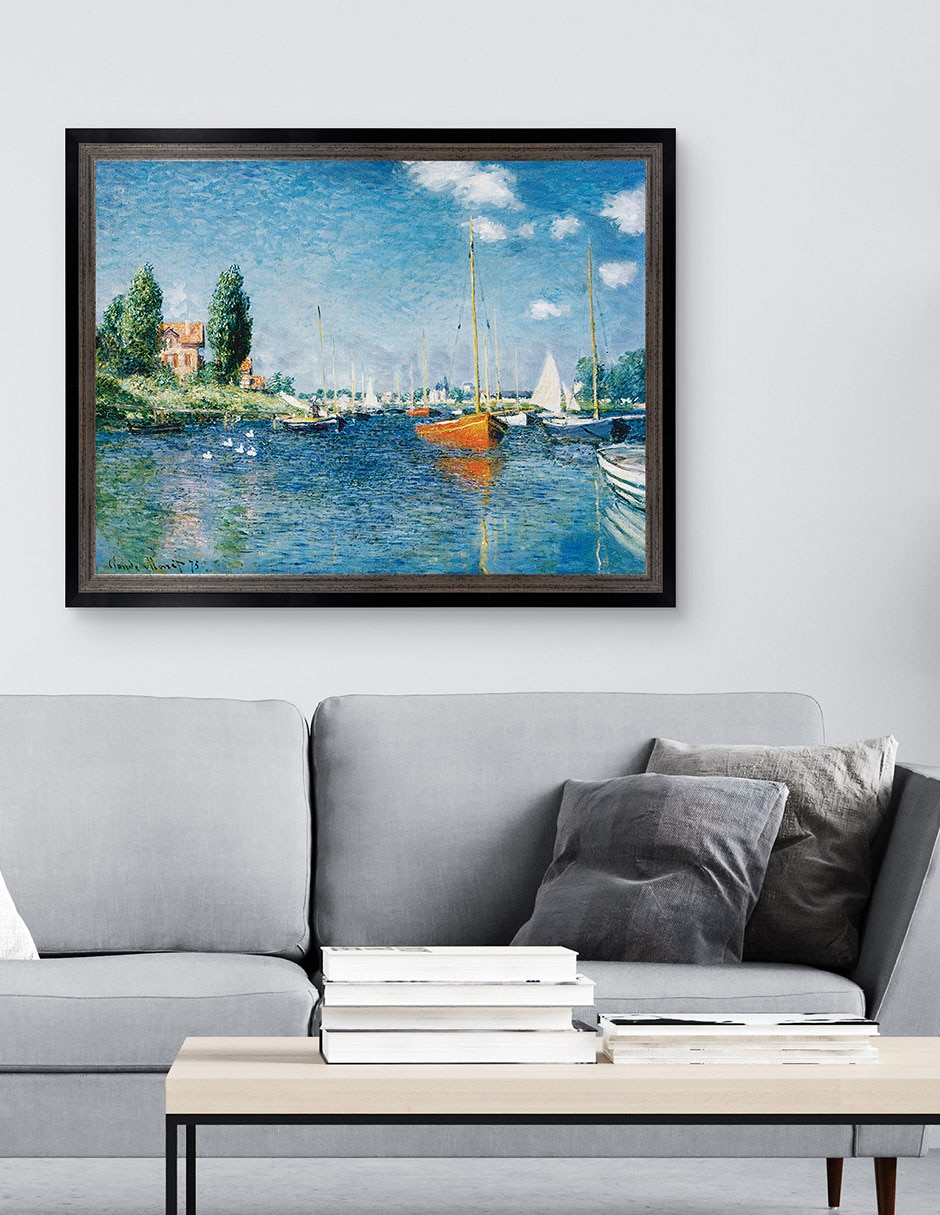 Cuadro decorativo Monet – Barcos Rojos En Argenteuil De Portfolio Arts Group técnica mixta 2