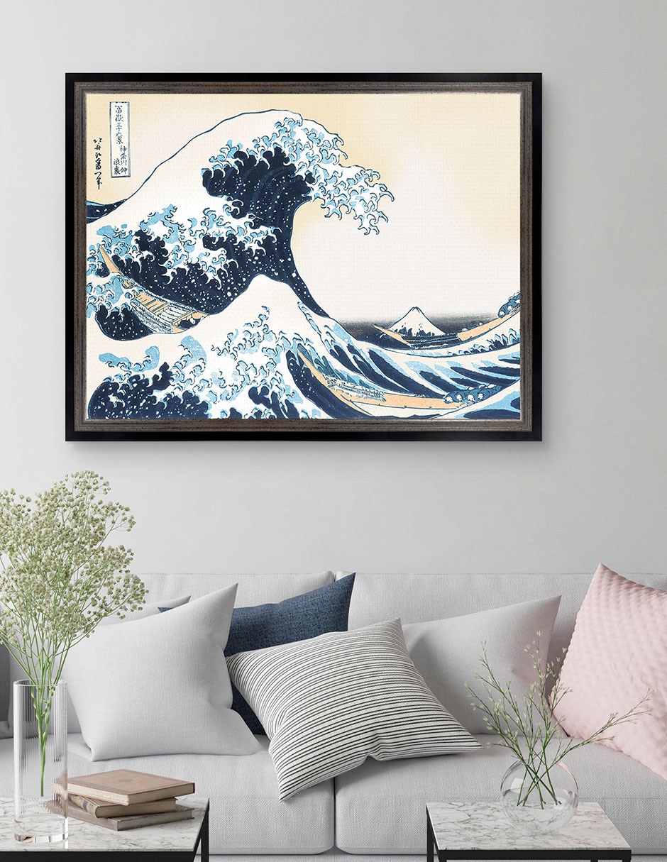 Cuadro decorativo Hokusai La gran ola de Portfolio Arts Group mixta 2