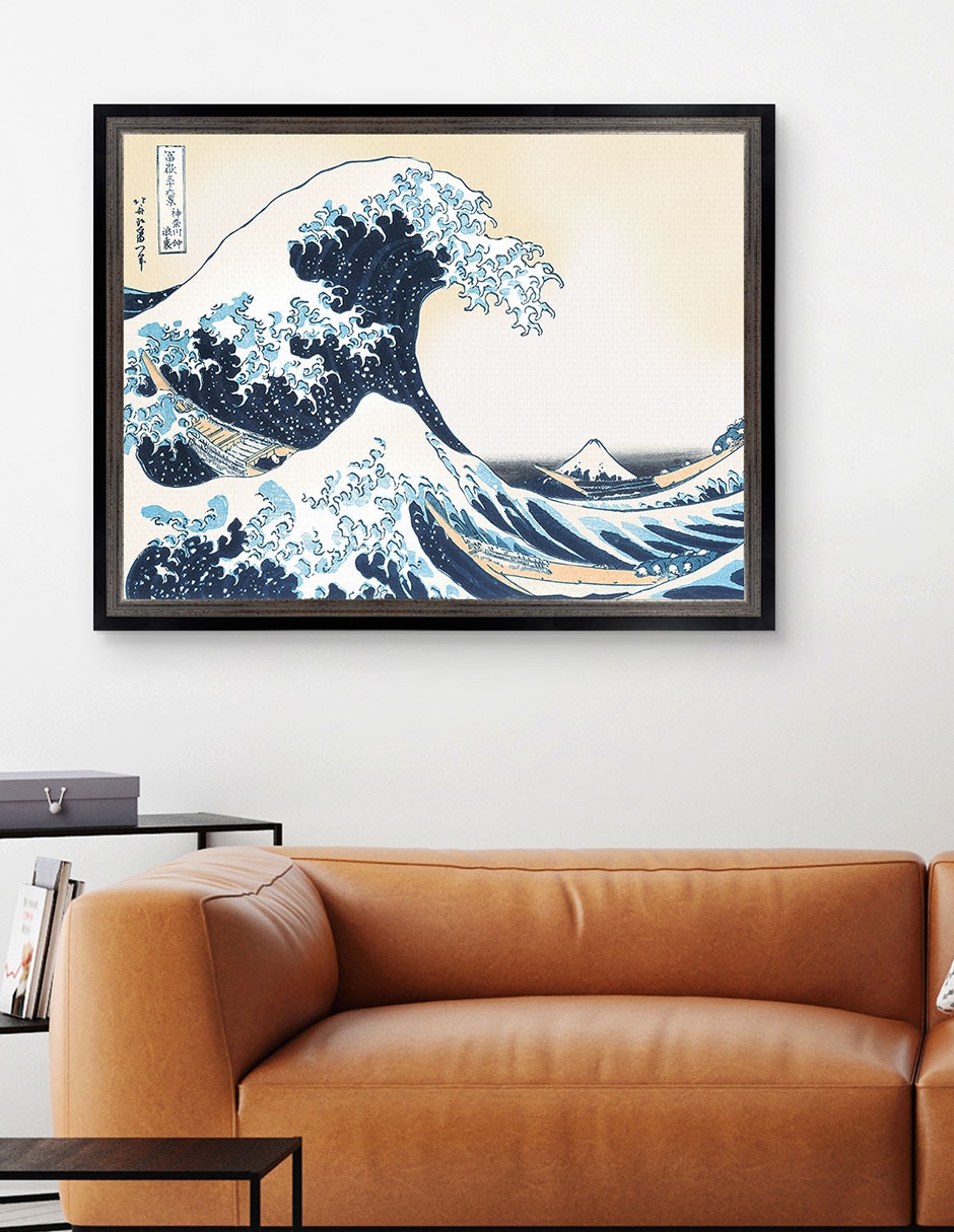 Cuadro decorativo Hokusai La gran ola de Portfolio Arts Group mixta 4