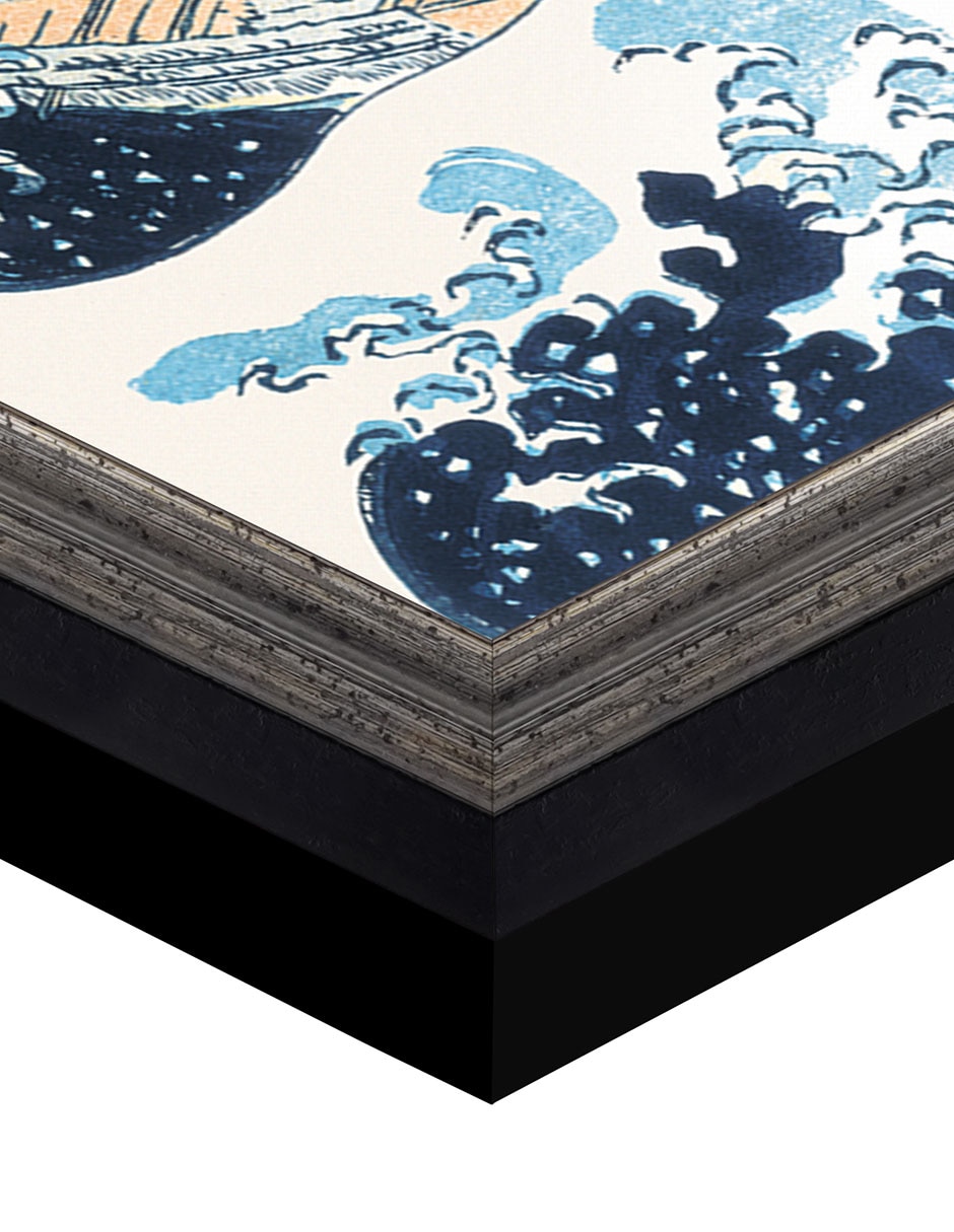 Cuadro decorativo Hokusai La gran ola de Portfolio Arts Group mixta 5