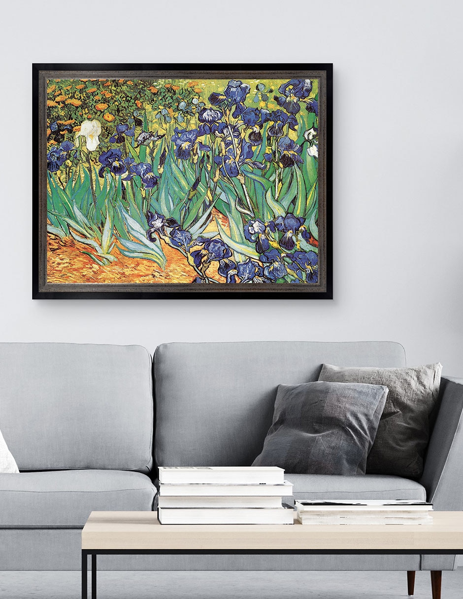 Cuadro decorativo Van Gogh Jardín de iris de Portfolio Arts Group mixta 5
