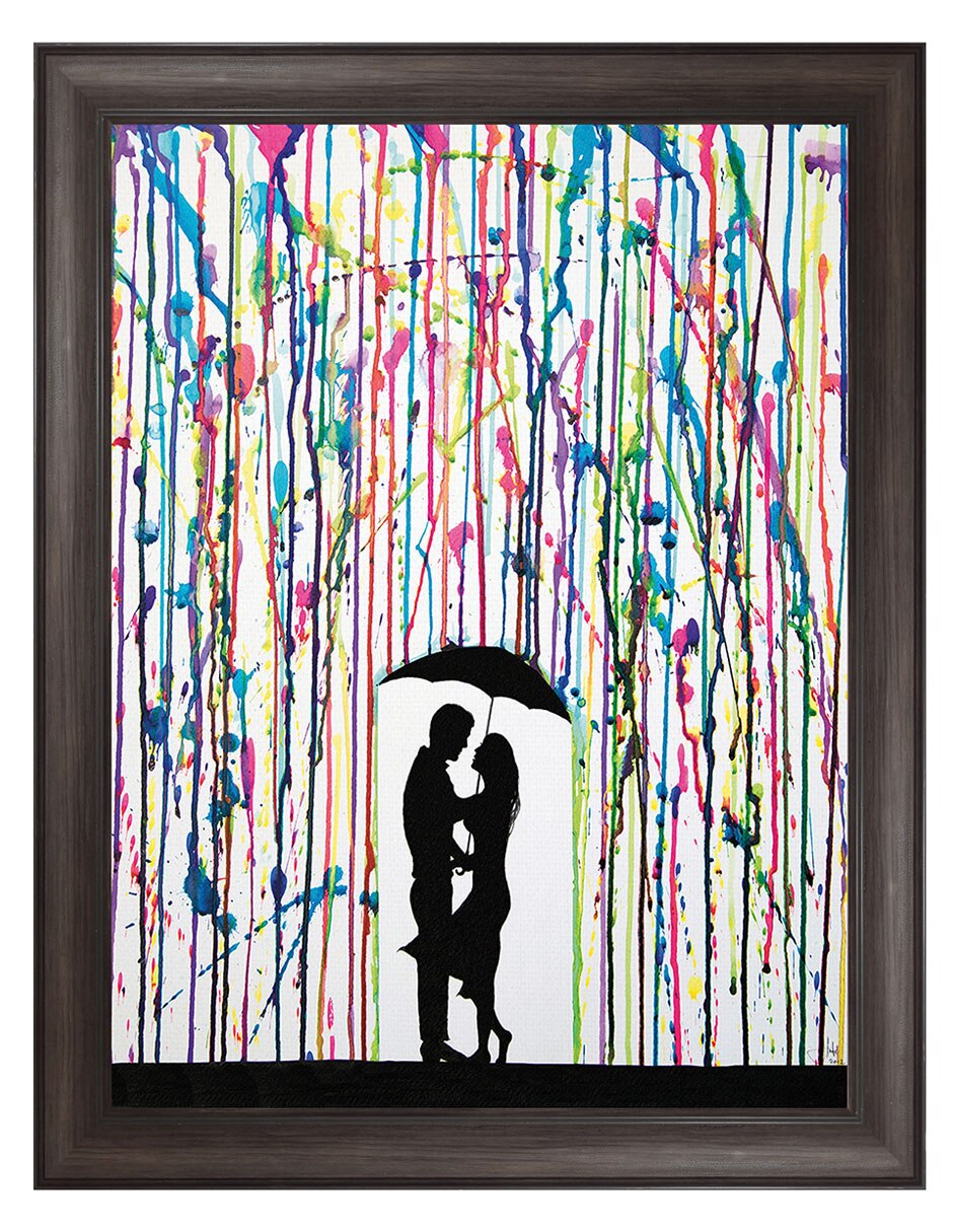 Cuadro decorativo Enmarcado- Precipicio De Marc Allante técnica mixta