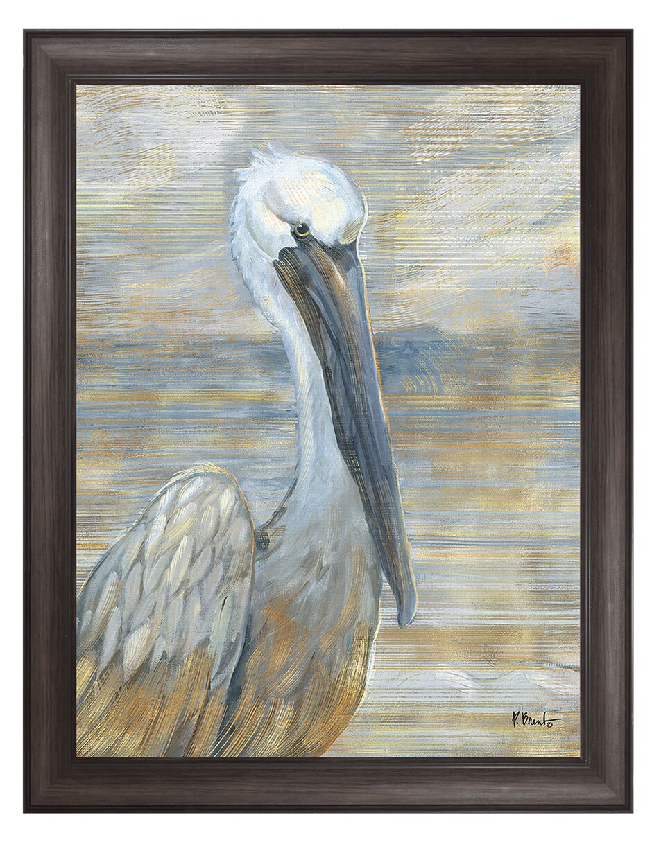 Cuadro decorativo Pelícano Dorado Y Salado De Paul Brent técnica mixta Cuadro decorativo Pelícano Dorado Y Salado De Paul Brent técnica mixta