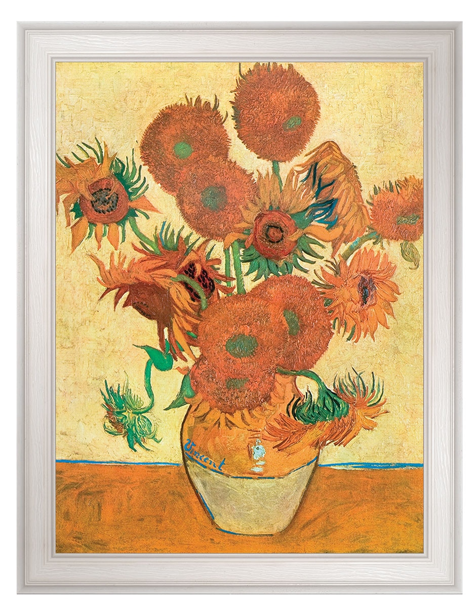 Cuadro decorativo Van Gogh Girasoles de Portfolio Arts Group técnica mixta