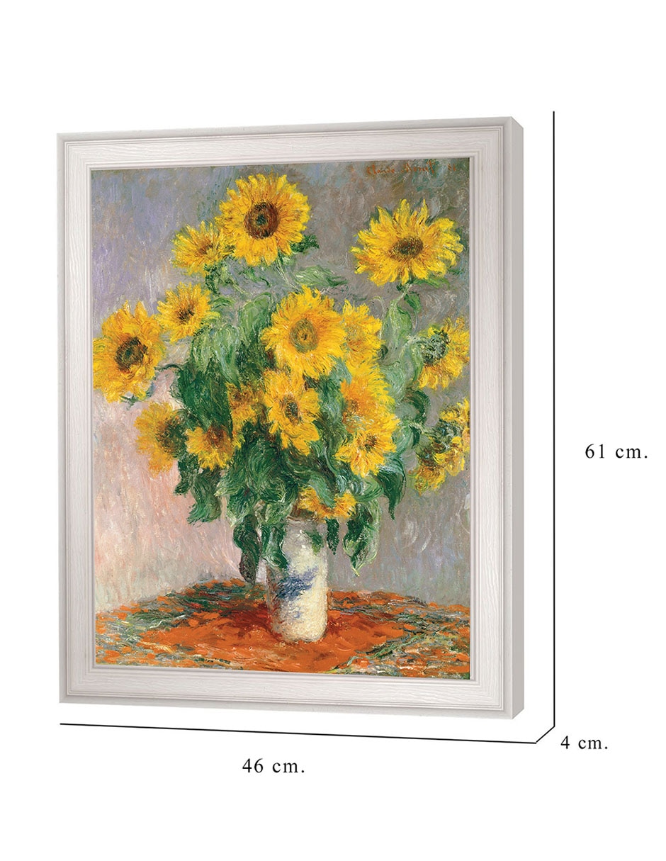 Cuadro decorativo Monet Girasoles de Portfolio Arts Group mixta 8