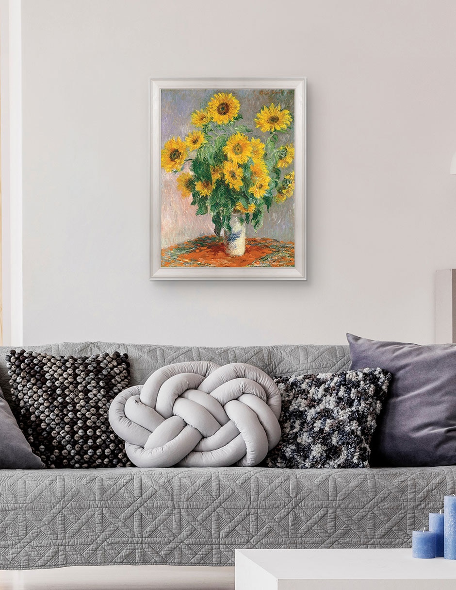 Cuadro decorativo Monet Girasoles de Portfolio Arts Group mixta 4