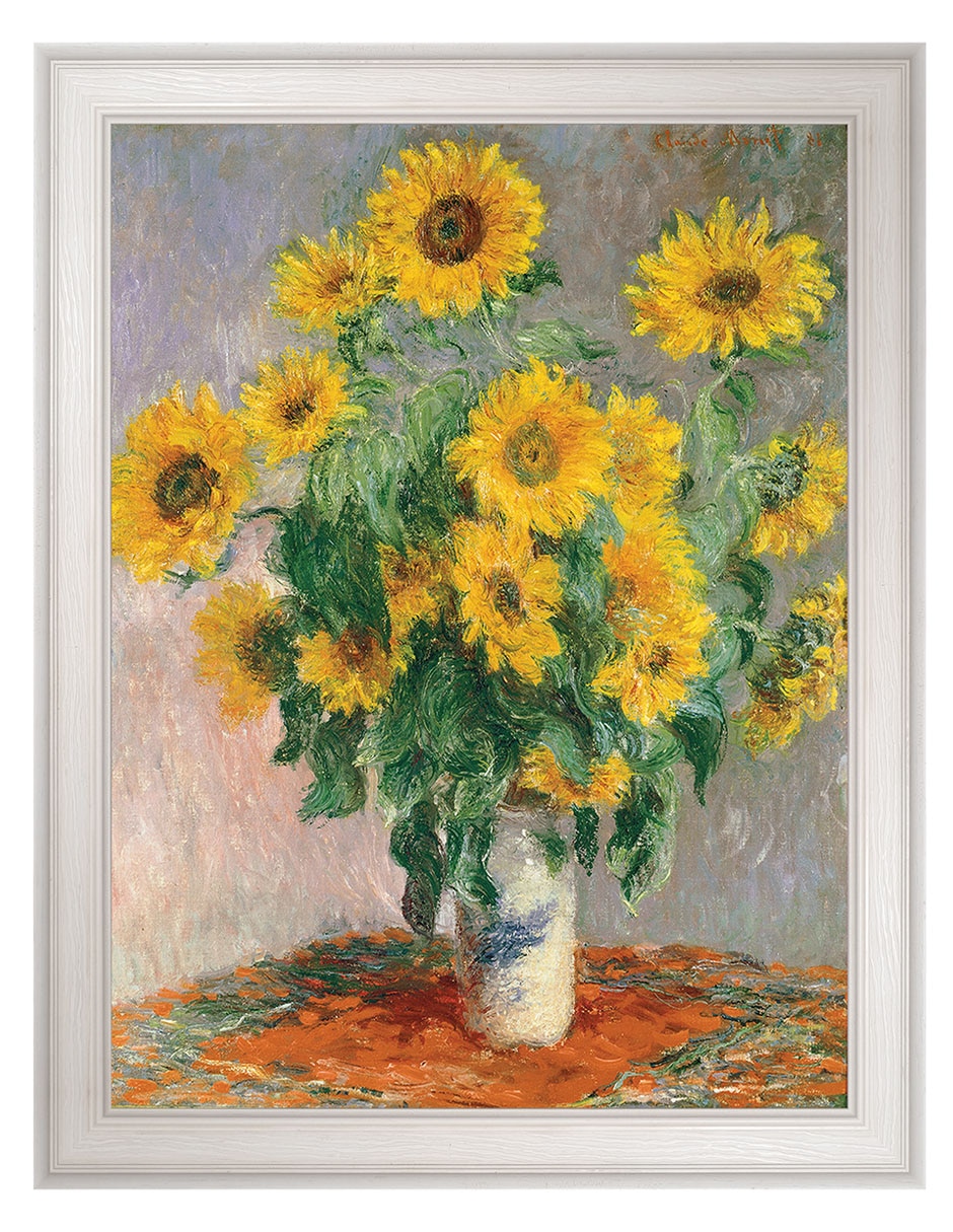 Cuadro decorativo Monet Girasoles de Portfolio Arts Group técnica mixta