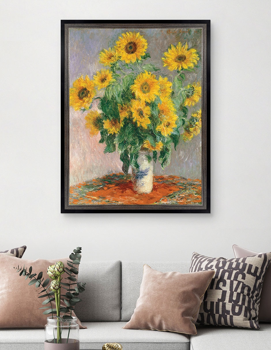 Cuadro decorativo Monet Girasoles de Portfolio Arts Group mixta 6