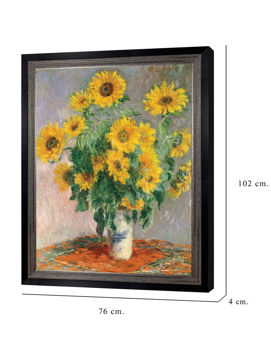Cuadro decorativo Monet Girasoles de Portfolio Arts Group mixta 8