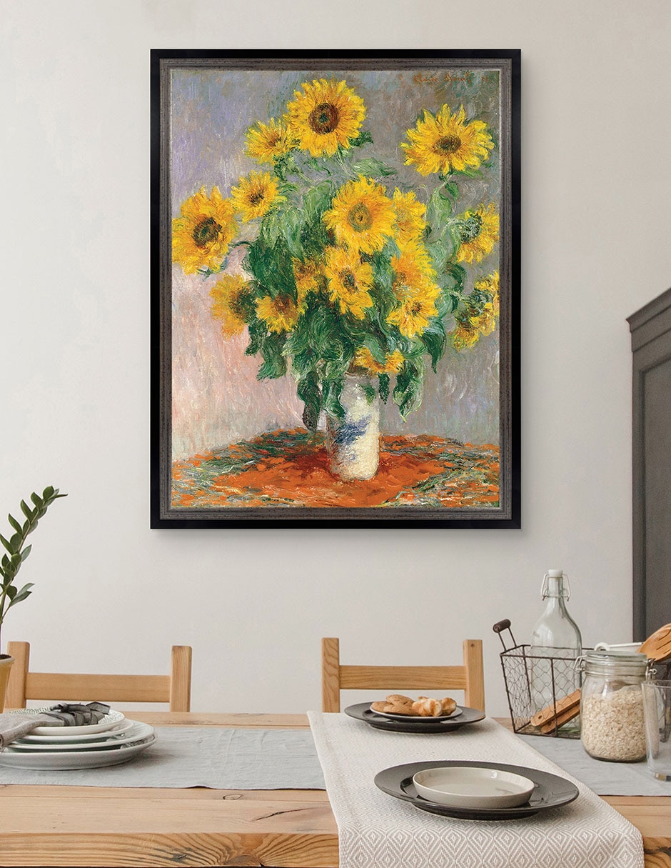Cuadro decorativo Monet Girasoles de Portfolio Arts Group mixta 5