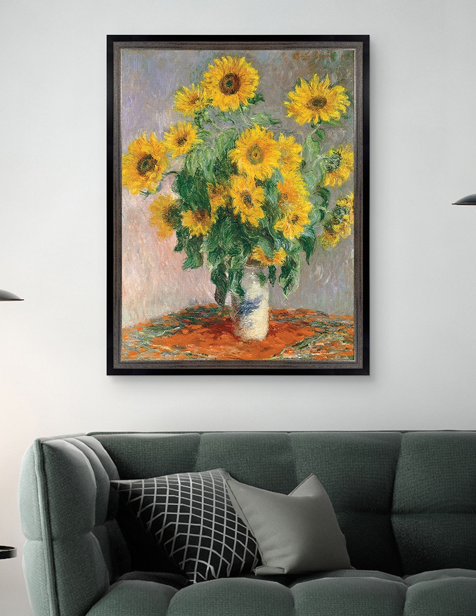 Cuadro decorativo Monet Girasoles de Portfolio Arts Group mixta 4
