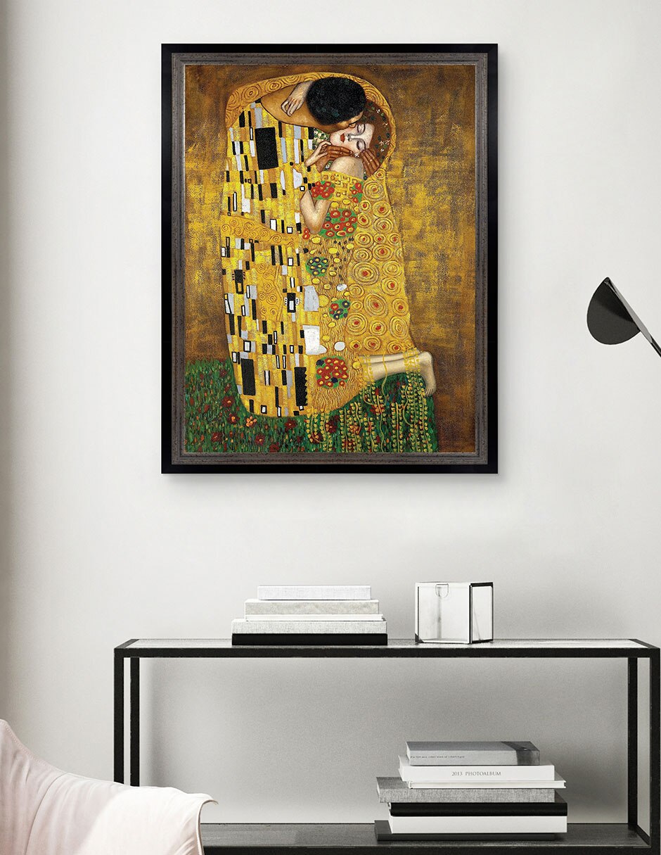 Cuadro decorativo El Beso Eterno De Gustav Klimt técnica mixta