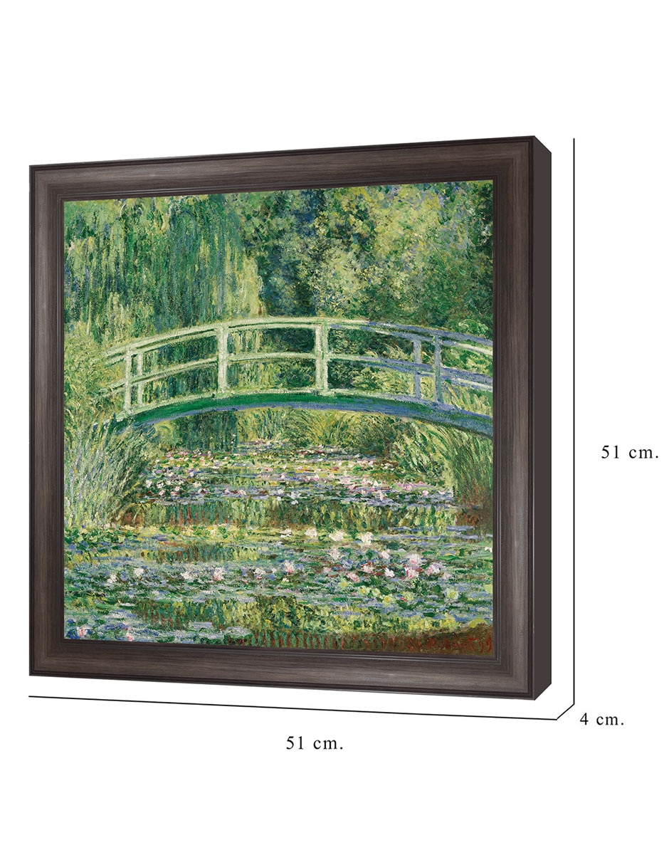 Cuadro decorativo Monet Puente japonés de nenúfares de Portfolio Arts Group mixta 8