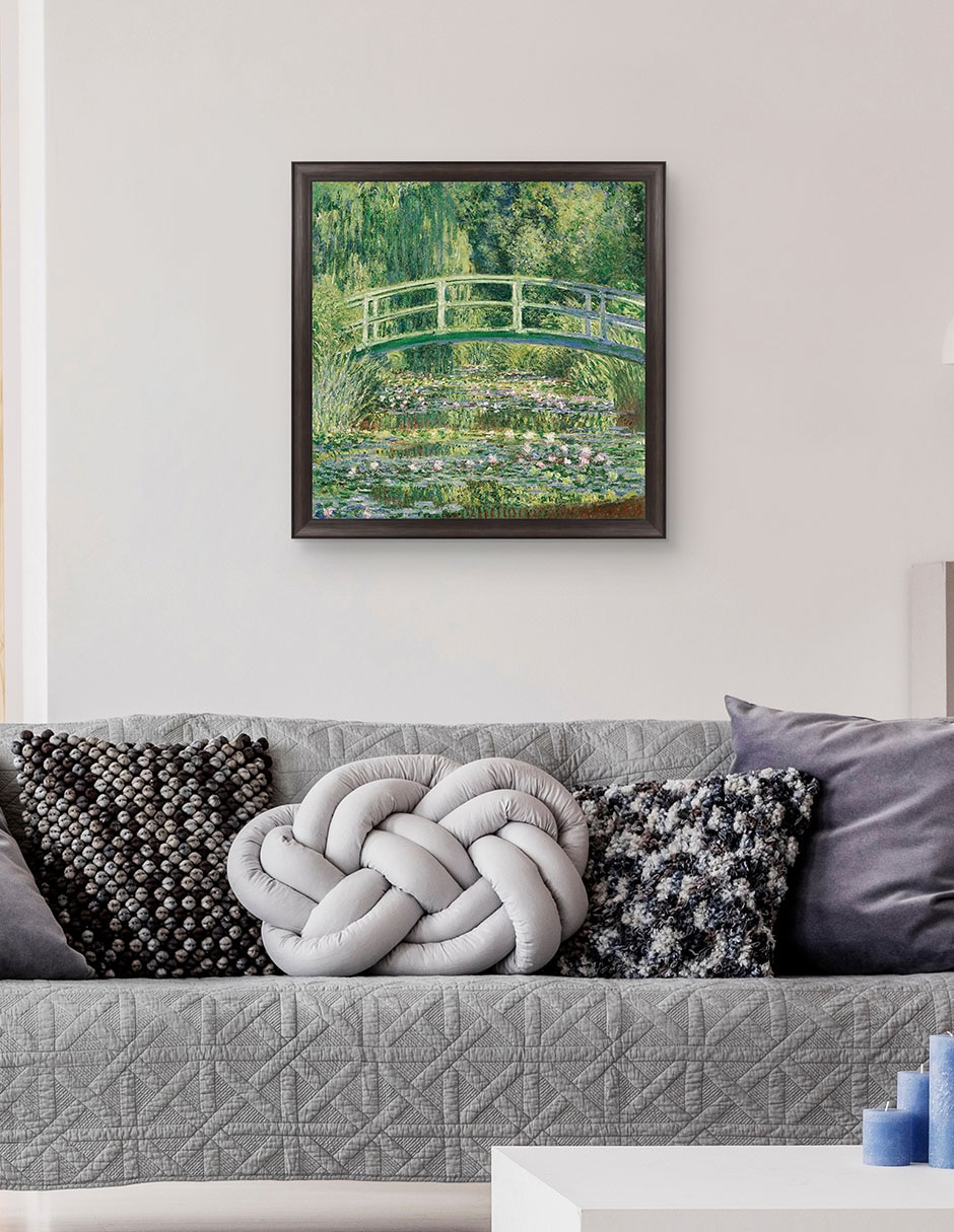Cuadro decorativo Monet Puente japonés de nenúfares de Portfolio Arts Group mixta 4