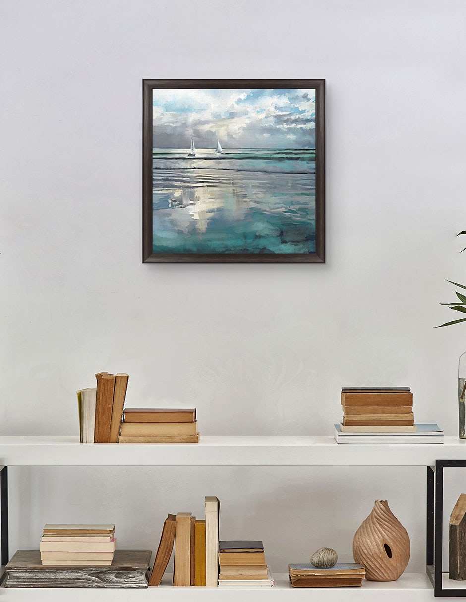 Cuadro decorativo Mares índigo de Studio Arts técnica mixta