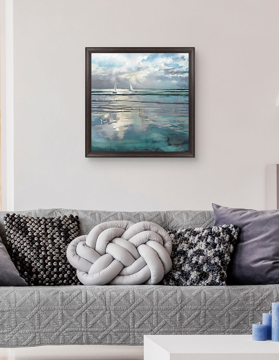 Cuadro decorativo Mares índigo de Studio Arts técnica mixta