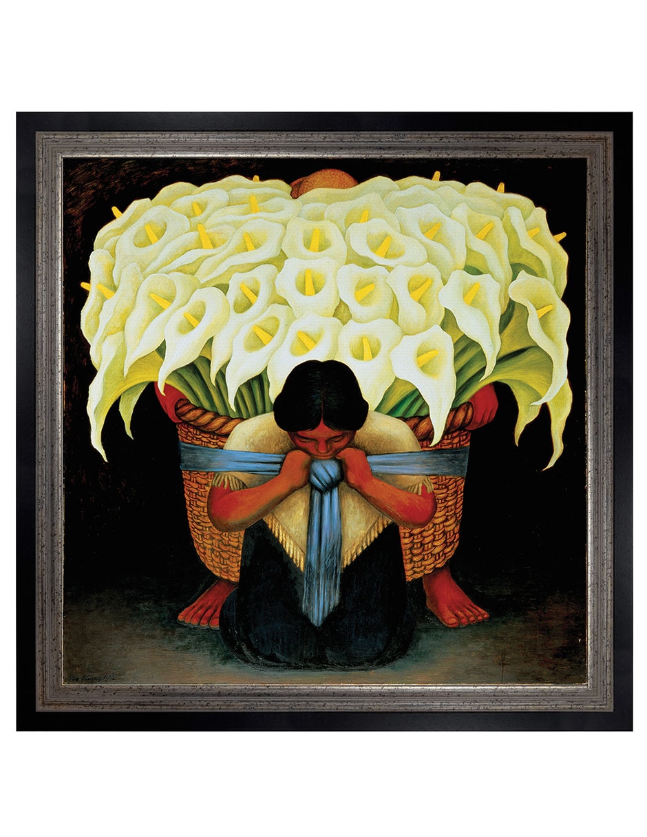 Cuadro decorativo Rivera El vendedor de alcatraces de Portfolio Arts Group técnica mixta Cuadro decorativo Rivera El vendedor de alcatraces de Portfolio Arts Group técnica mixta