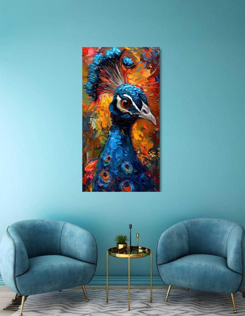 Cuadro decorativo Animal Pavo Real 2