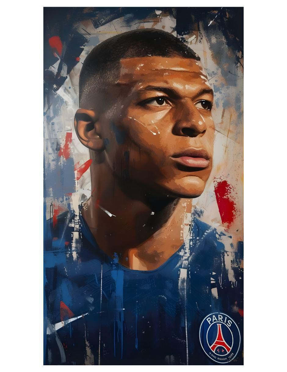 Cuadro decorativo Fútbol Mbappé 1