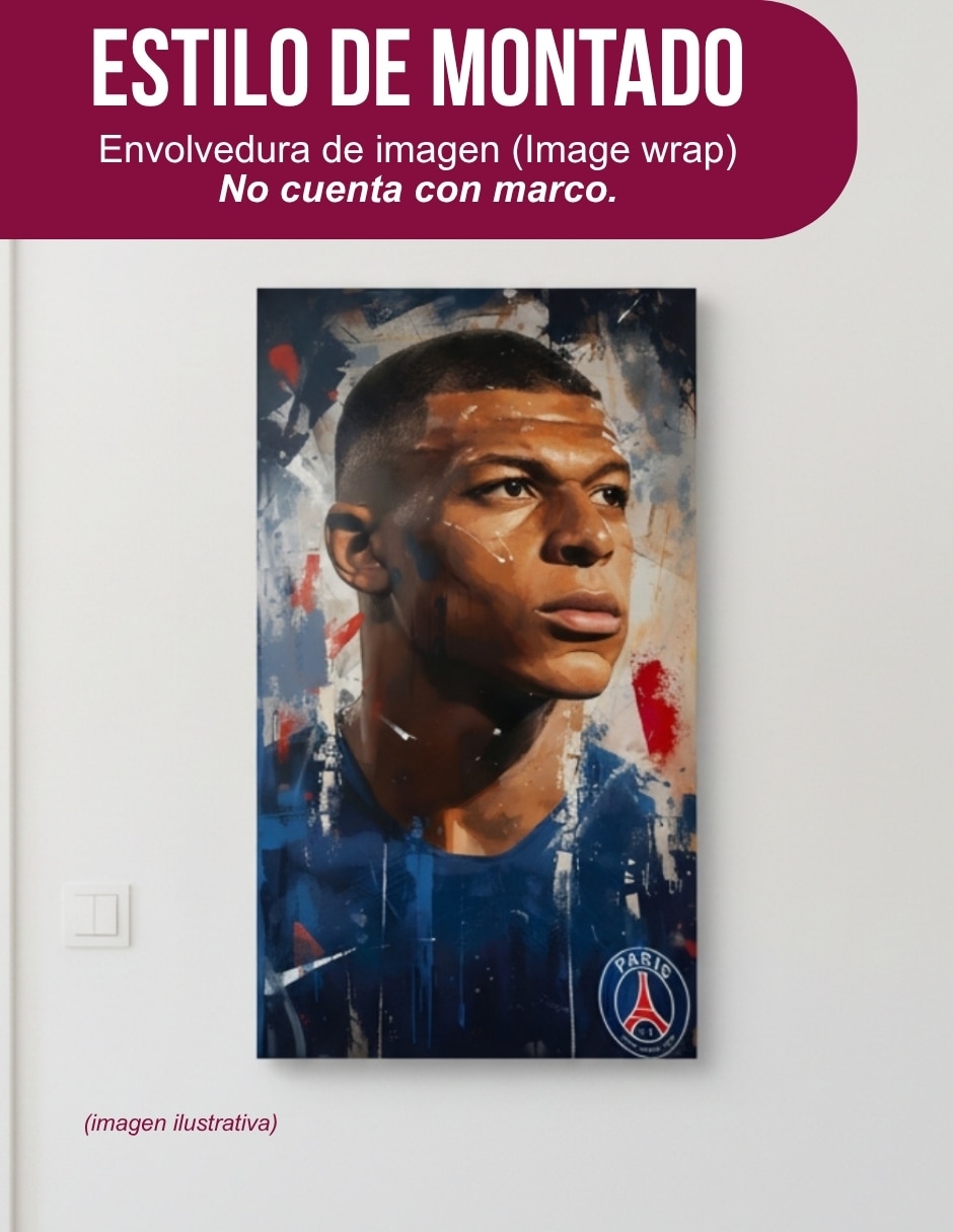 Cuadro decorativo Fútbol Mbappé 2