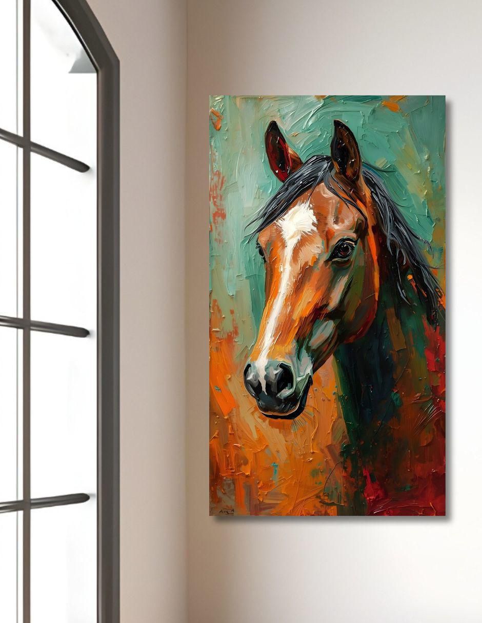 Cuadro decorativo Animal Caballo Óleo 2